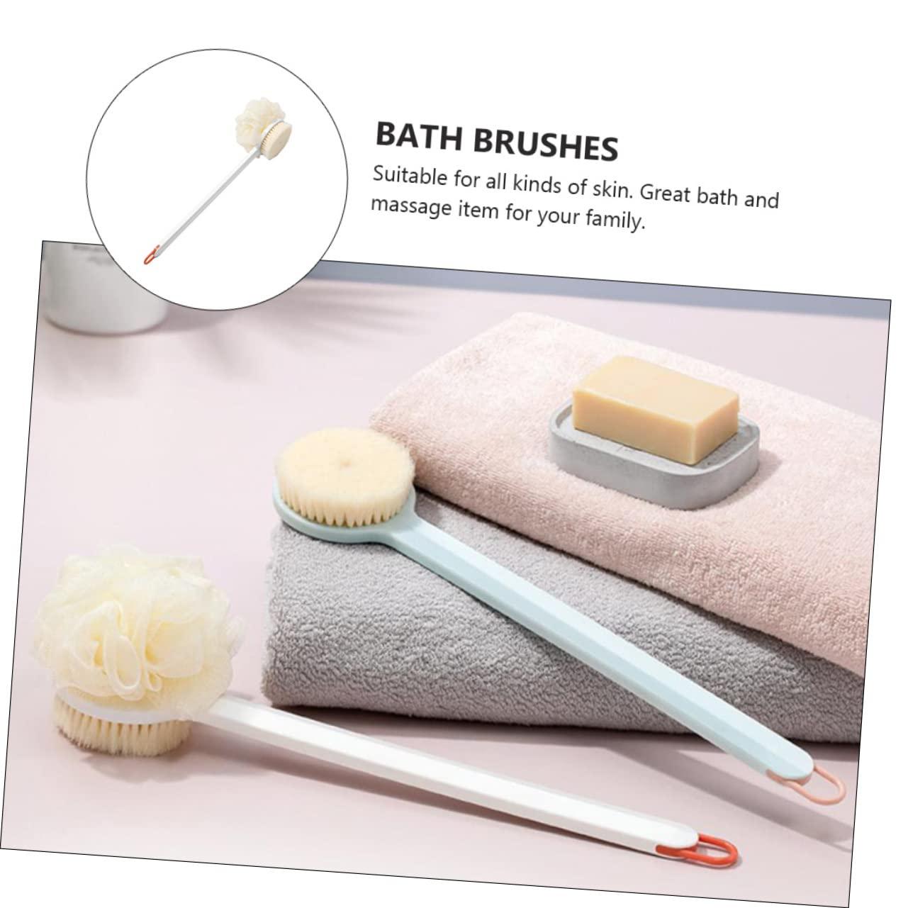 Gogogmee Gogogmee Soft Bristle Bath Scrubber Dual Sided Body Cleaning Brush for Shower & Bath Gentle Skin with Random Ideal Back Cleaning Scrubber for Men &