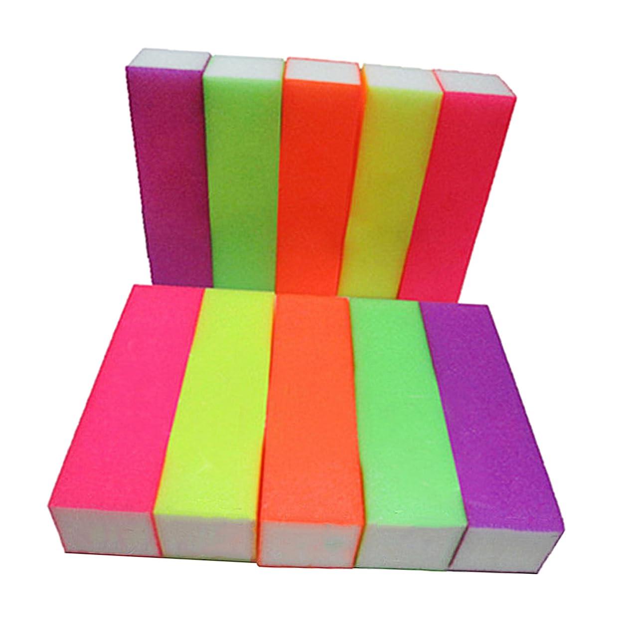 Beatifufu Beatifufu Professional Manicure Kit 10Pcs Sponge Nail Buffers Files Nail Sanding Blocks for Nail Shine Buffers Random Color