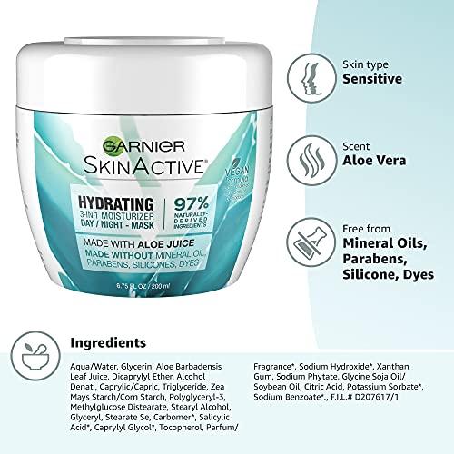 Garnier Garnier SkinActive 3-in-1 Face Moisturizer with Aloe, For Dry Skin, 6.75 fl. oz.