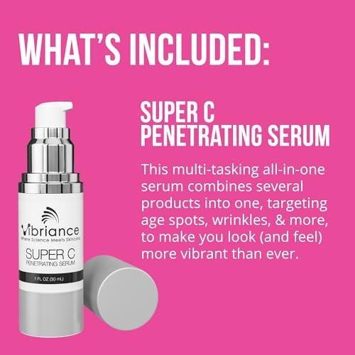 Vibriance Vibriance Dynamic Duo Skincare Bundle | Super C Vitamin Serum, Retinol Skin Care Set - Age-Defying Day and Night Routine