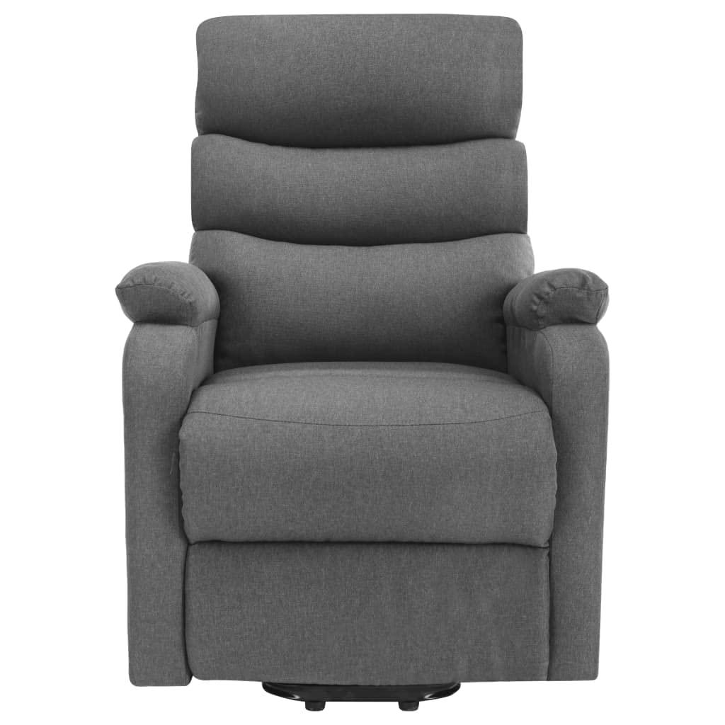 QZZCED (Fast Delivery) Electric Massage Recliner Chair,Massage Chairs,Massage Recliner Chair,for Living Room,Stand-up Massage Recliner Light Gray Fabric