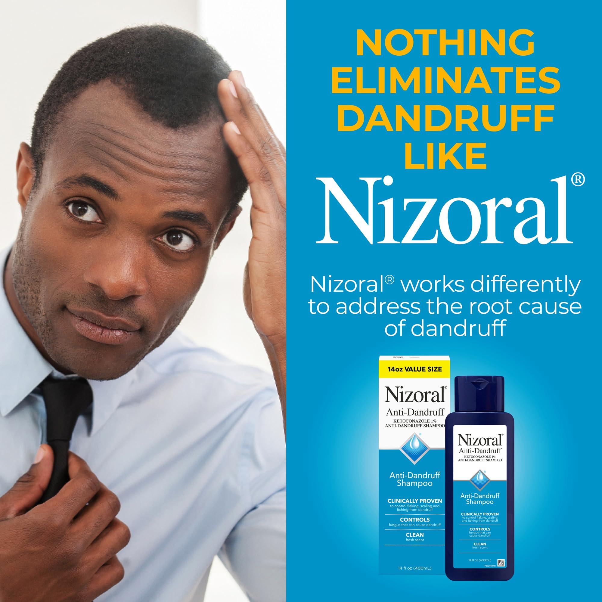 Nizoral Nizoral Anti-Dandruff Shampoo with 1% Ketoconazole, Fresh Scent, 14 Fl Oz