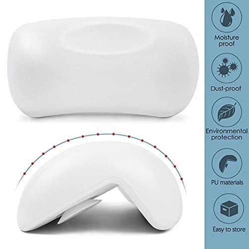 KODENG SPA Bath Pillow Non-slip Bathtub Headrest Soft Waterproof Bath Pillows with Suction Cups Easy To Clean Bathroom Accessories (1pc)