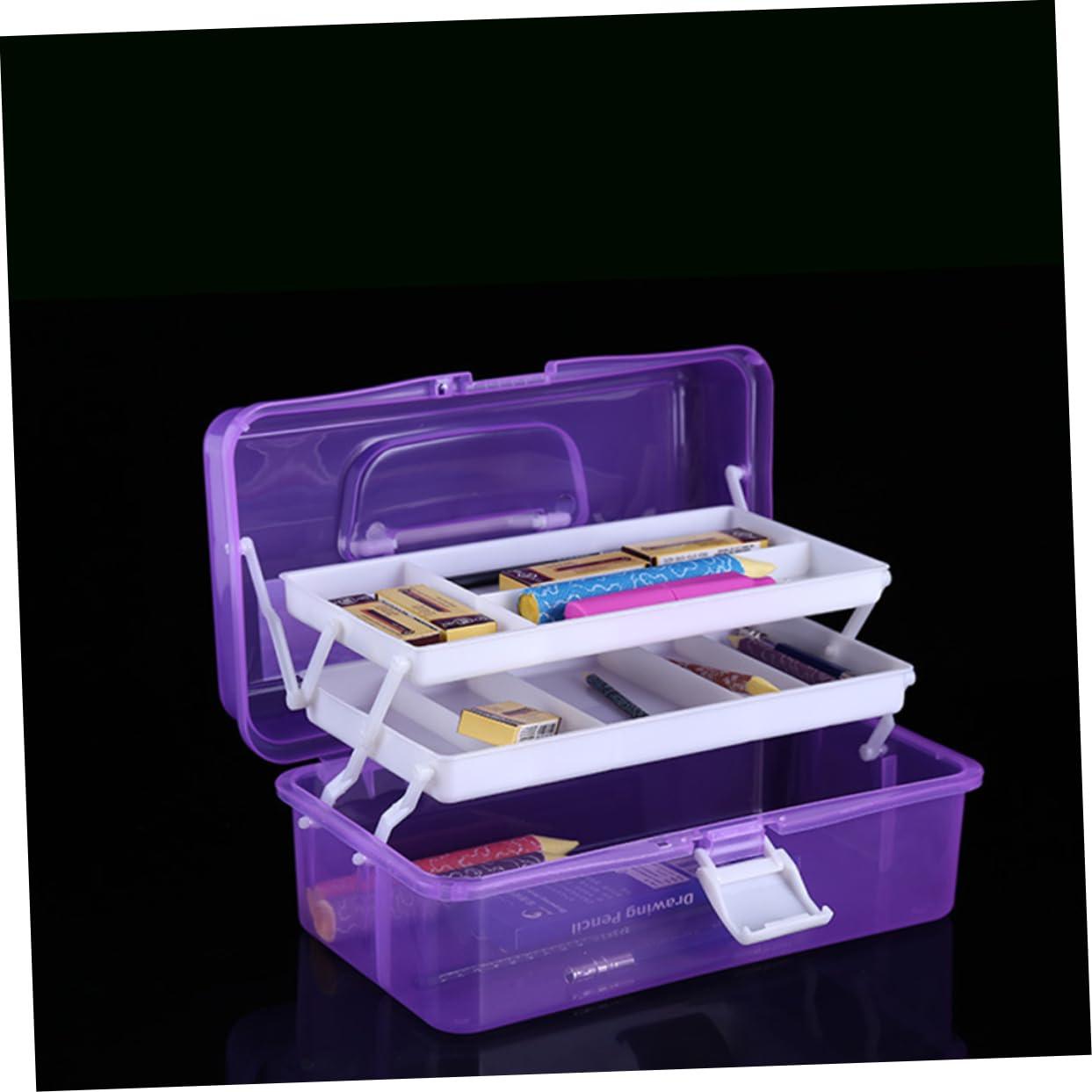 STOBOK STOBOK Cosmetic Organizer Box Plastic Tool Box Storage Dividers Acrylic Makeup Storage Case