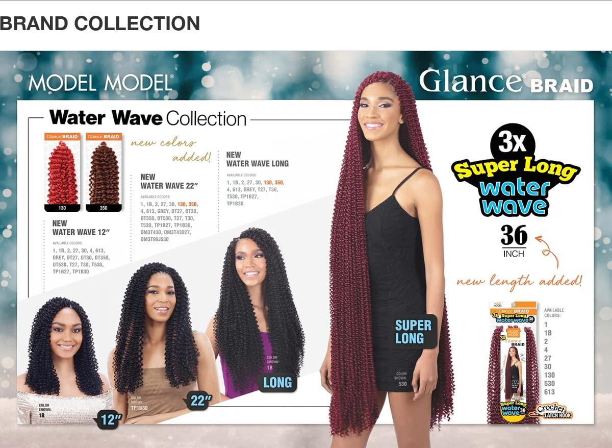 MODELMODEL ModelModel Crochet Braids Glance New Water wave 12\" (5-PACK, 1)