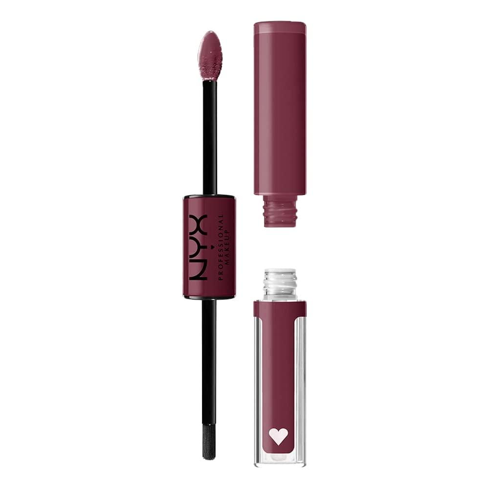 NYX PROFESSIONAL MAKEUP NYX PROFESSIONAL MAKEUP Shine Loud, Long-Lasting Liquid Lipstick with Clear Lip Gloss - Never Basic (Warm Burgundy)
