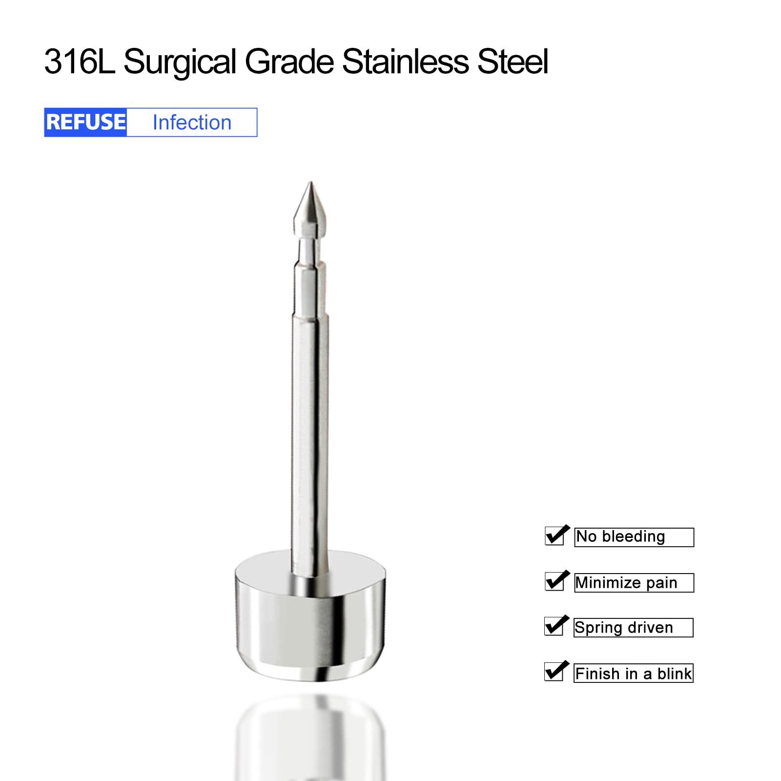 YASPIT YASPIT Ear Piercing Gun Kit,Professional Ear Nose Self Piercing Tool,Earring Piercer with Hypoallergenicear Piercing Needle Kit for Salon Home Use