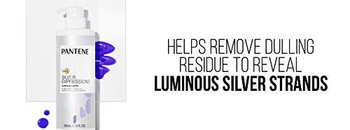 Pantene Pantene Silver Expressions, Purple Shampoo and Hair Toner, Pro-V for Grey and Color Treated Hair, Lotus Flowers, 17.9 Fl Oz