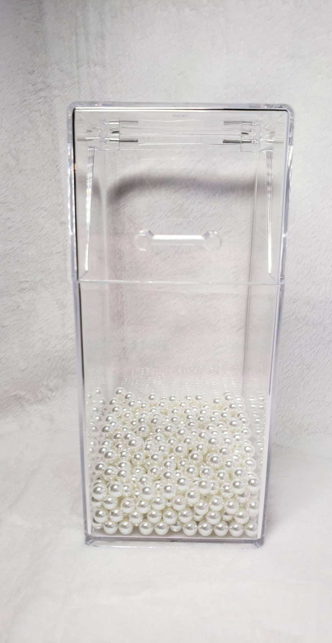 Generic Makeup Brush Holder with Dustproof Lid, Clear Acrylic Cosmetic Brush Storage Box, Cosmetic Brush Organizer Storage Container