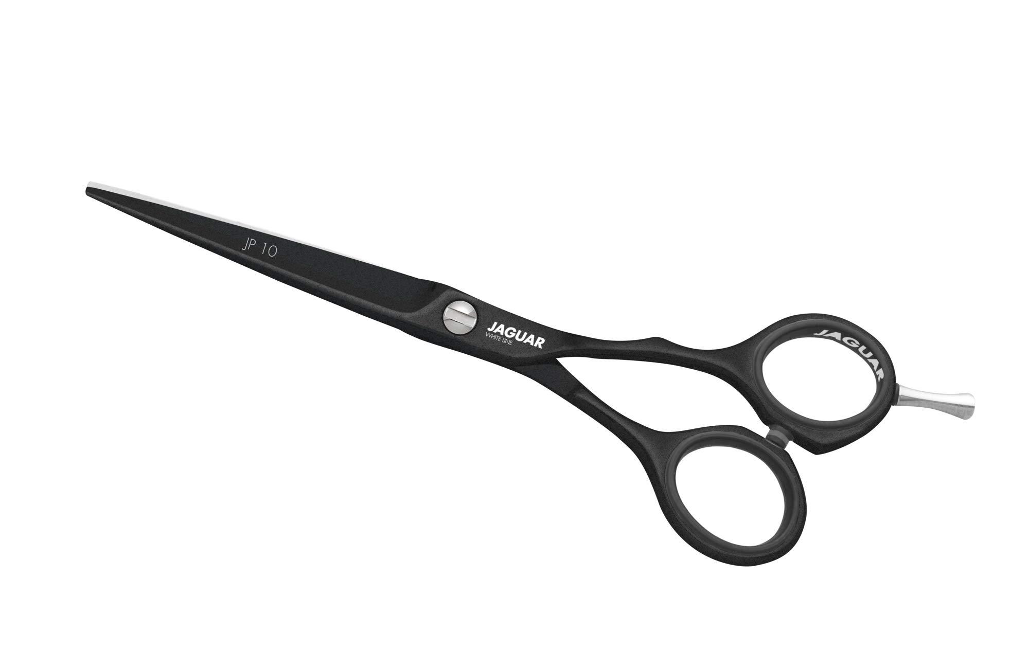 JAGUAR Jaguar Offset Hair Cutting Scissors White Line JP 10 BLACK 46575-1 - 5.75 Inches