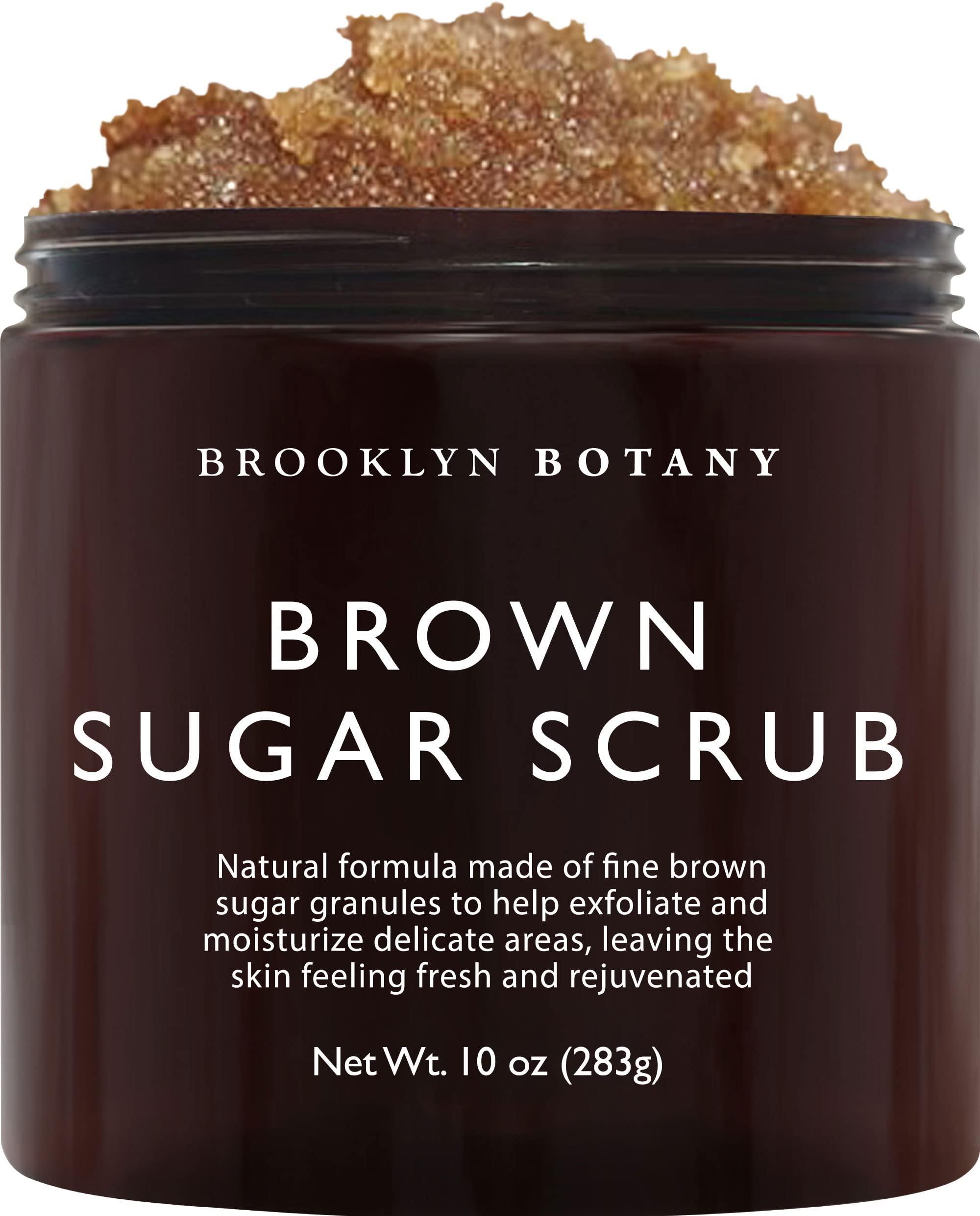 Brooklyn Botany Brooklyn Botany Brown Sugar Body Scrub - Moisturizing and Exfoliating Body, Face, Hand, Foot Scrub - Fights Acne, Fine Lines & Wrinkles, Great Gifts For Women & Men - 10 oz