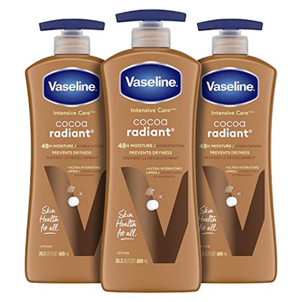 Vaseline Vaseline Intensive Care Spray Moisturizer For Dry Skin Cocoa Radiant Made & Intensive Care Body Lotion for Dry Skin Cocoa Radiant Lotion Made with Ultra-Hydrating Lipids and Pure Cocoa Butter