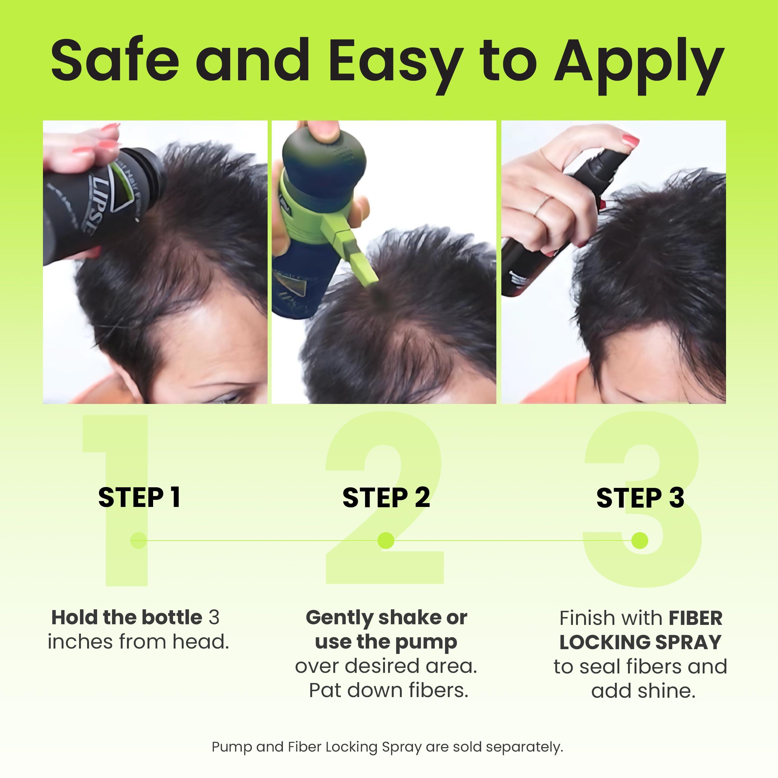 Eclipse Instant Hair Filler ECLIPSE Hair Fibers Grey for Thinning Hair for Women & Men to Conceal Hair Loss in 15 Seconds - 100% Undetectable Hair Building Fibers, 15g