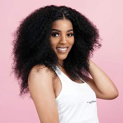 HairTrixx 10-30 Inch Kinky Curly Virgin Peruvian Hair #1B Natural Black (22" Kinky Curly Hair)