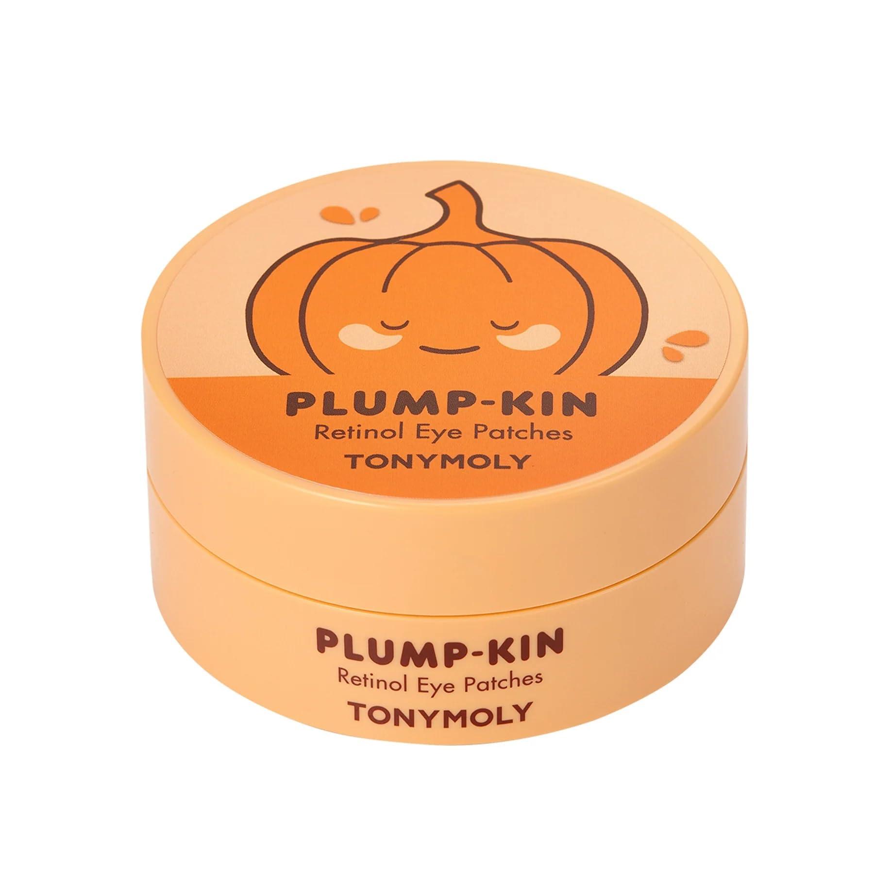 TONYMOLY TONYMOLY Plump-kin Retinol Hydrogel Eye Patches, Plump & Smooth Under Eyes for Youthful & Bright Skin, 90 g. (30 Pairs)