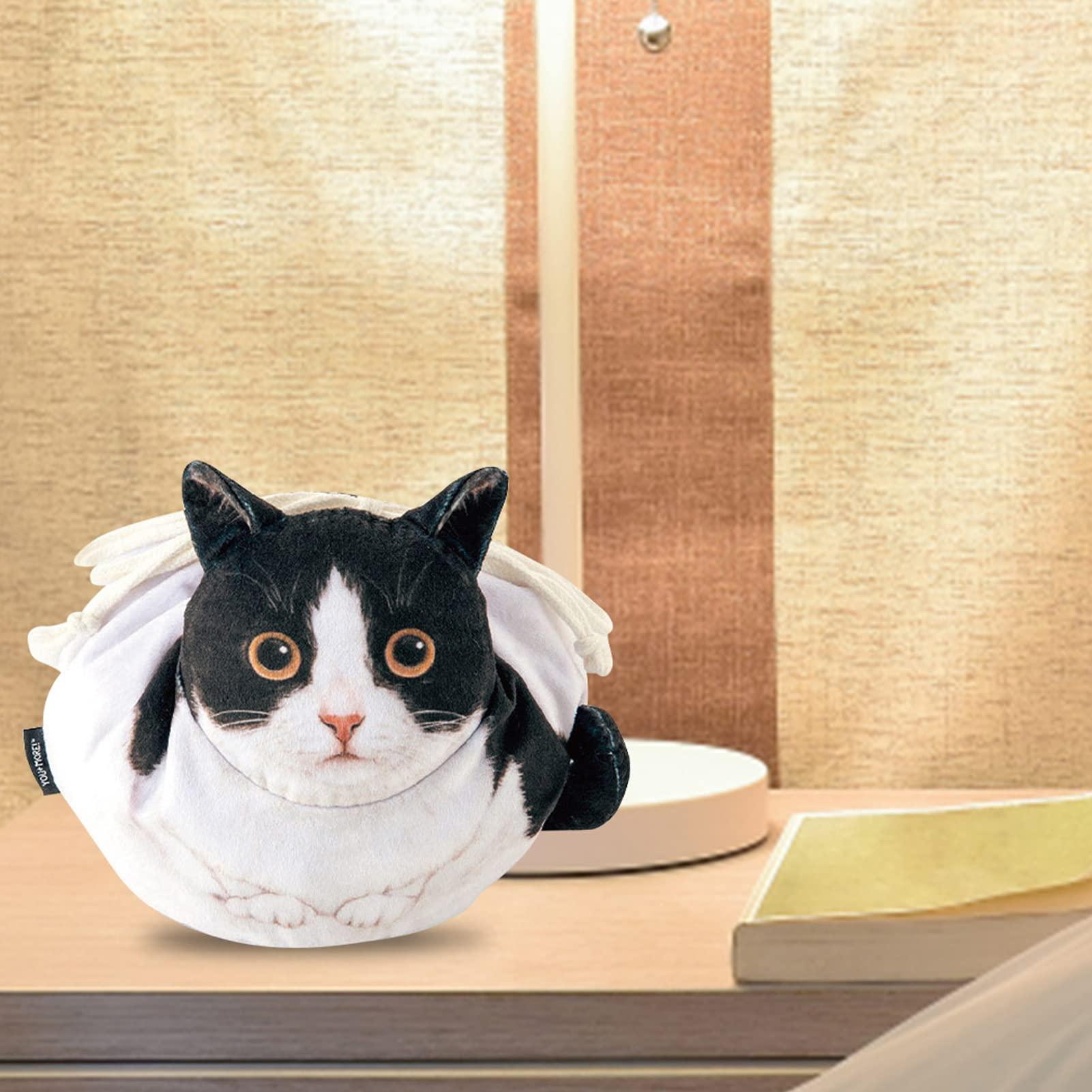 Refer to description Cat Makeup Bag for Women - Drawstring Cat Shaped Cosmetic Pouch and Toiletry Bag,Funny Kitten Design, Soft and Portable Makeup Travel Bag Organizer for Bathroom, Vacation, Business