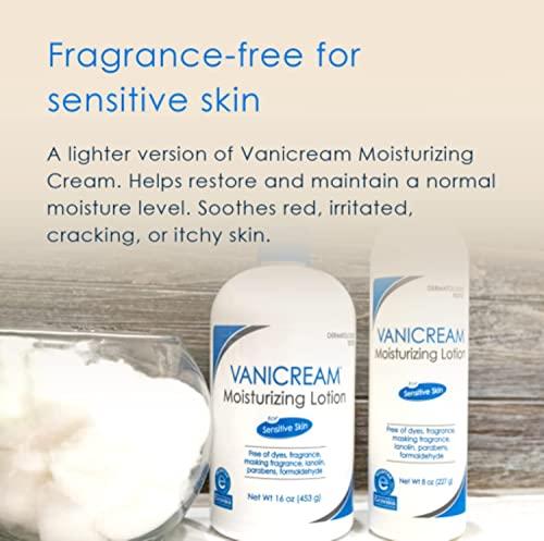 Vanicream Vanicream Lite Lotion with Pump for Sensitive Skin, 16oz Per Bottle (4 Pack)