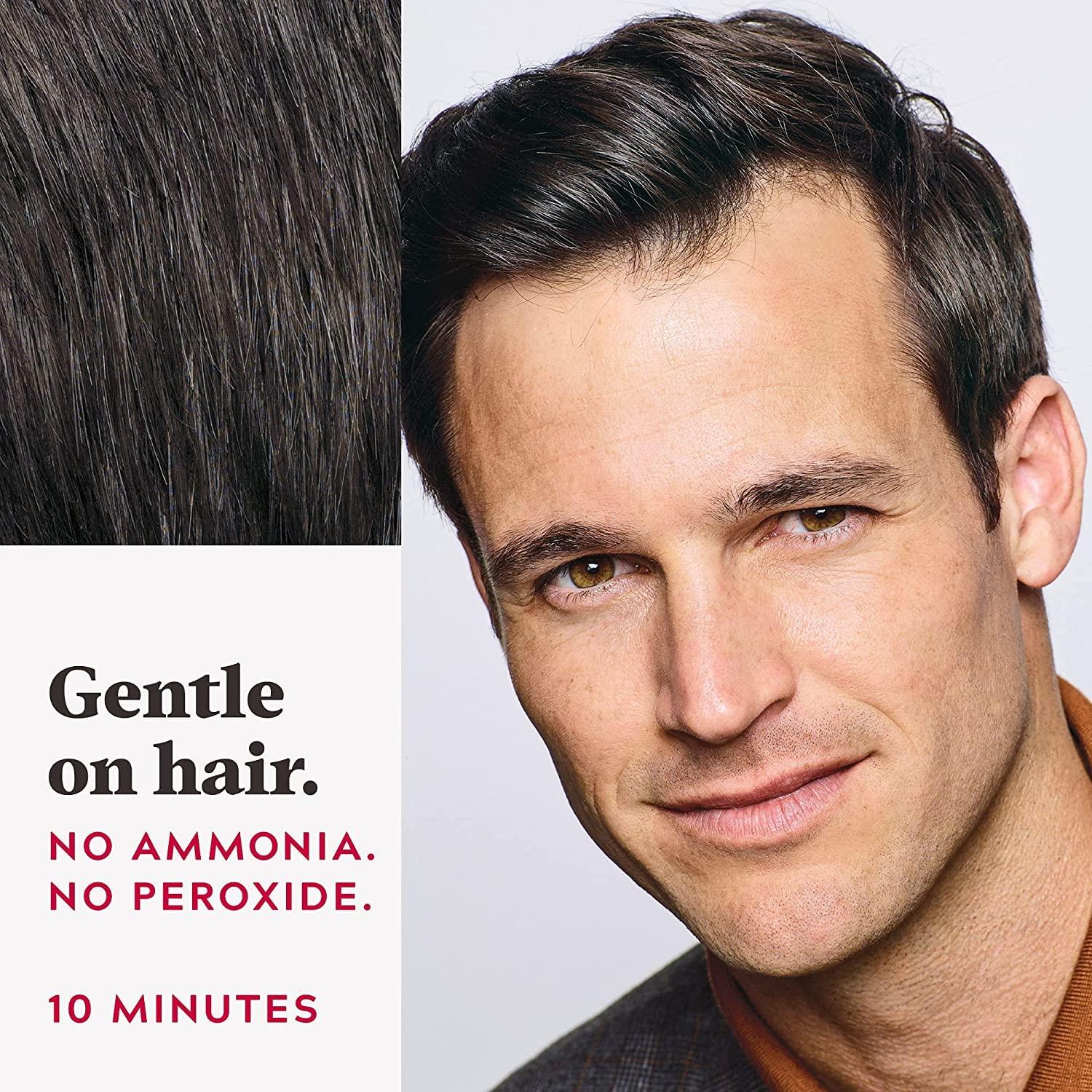 Just for Men Just For Men Easy Comb-In Color Mens Hair Dye, Easy No Mix Application with Comb Applicator - Darkest Brown, A-50, Pack of 3