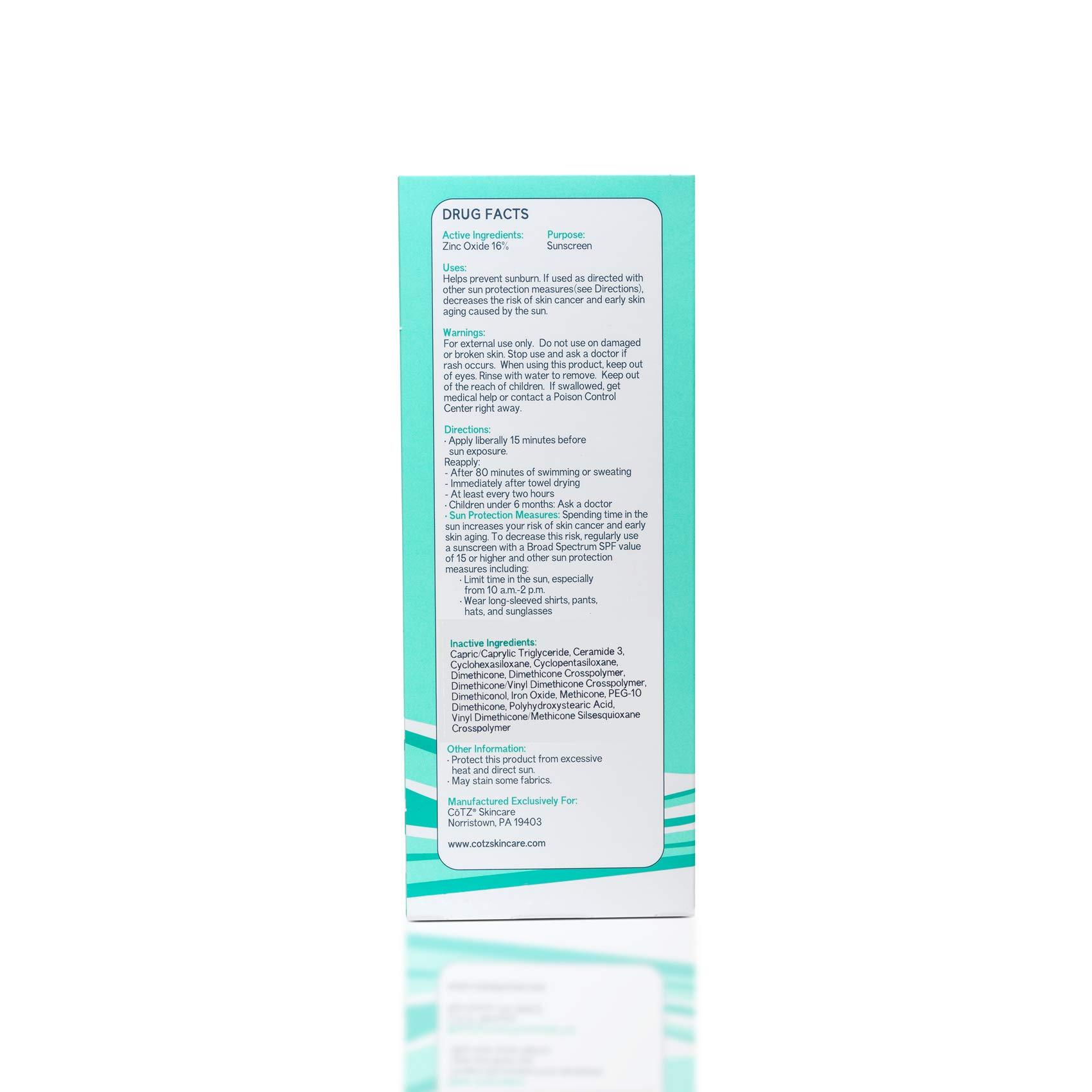 CoTZ CoTZ Face Moisture Lightly Tinted Mineral Sunscreen Broad Spectrum SPF 35; 1.5 oz / 42.5 g