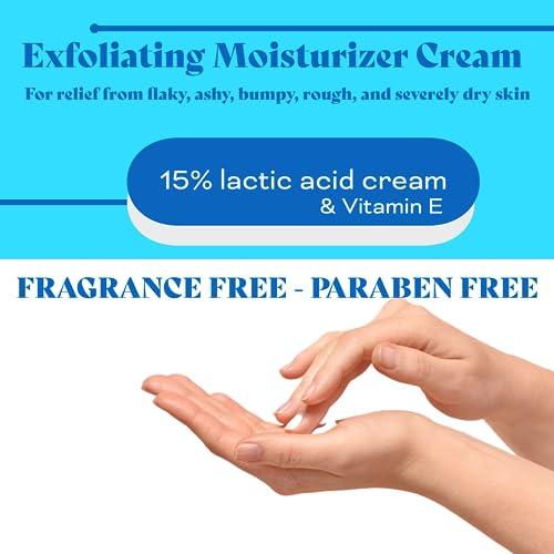 LACTIZAL LACTIZAL Repair & Restore Cream With 15% Lactic Acid 12 oz Tub 2-in-1 Exfoliator and Moisturizer For Extream Dry Skin