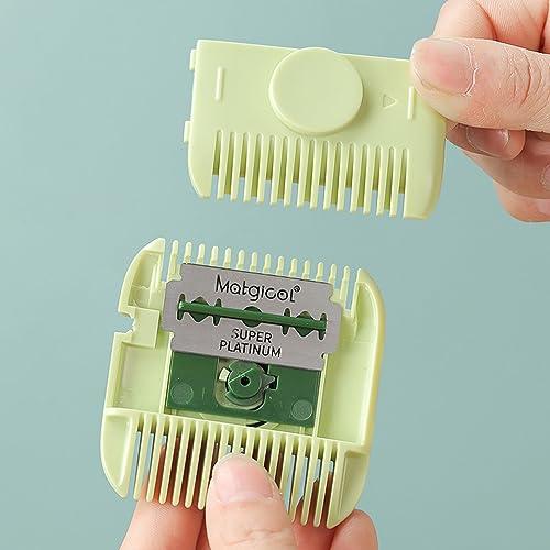 Anbei Hair Split End Trimmer, Split Ends Hair Trimmer, Hair Cutting Tools, 2 in 1 Hair Razor Cutting Comb Tools,Hair Clippers for Women (Grey)