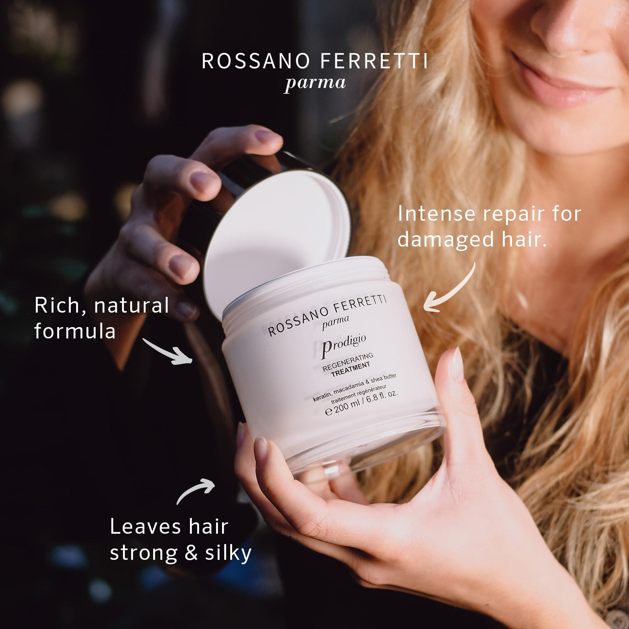 Rossano Ferretti Rossano Ferretti Prodigio Regenerating Treatment | Bond Building Keratin Mask for Intense Hair Repair, Hydration, Softness | Vegan, Luxury | 6.8 Fl Oz