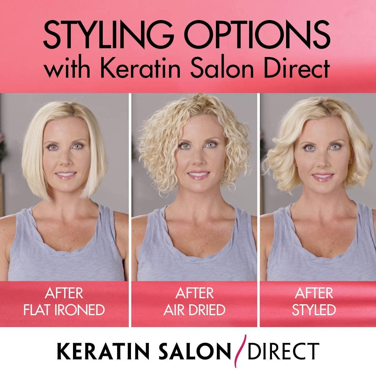 Keratin Salon Direct Keratin Salon Direct Keratin Hair Treatment, 4 oz | Cream, Natural Scent, For Dry, Frizz Hair | Frizz Control, Formaldehyde Free, Salon Quality, Smoothing Treatment, Long Lasting