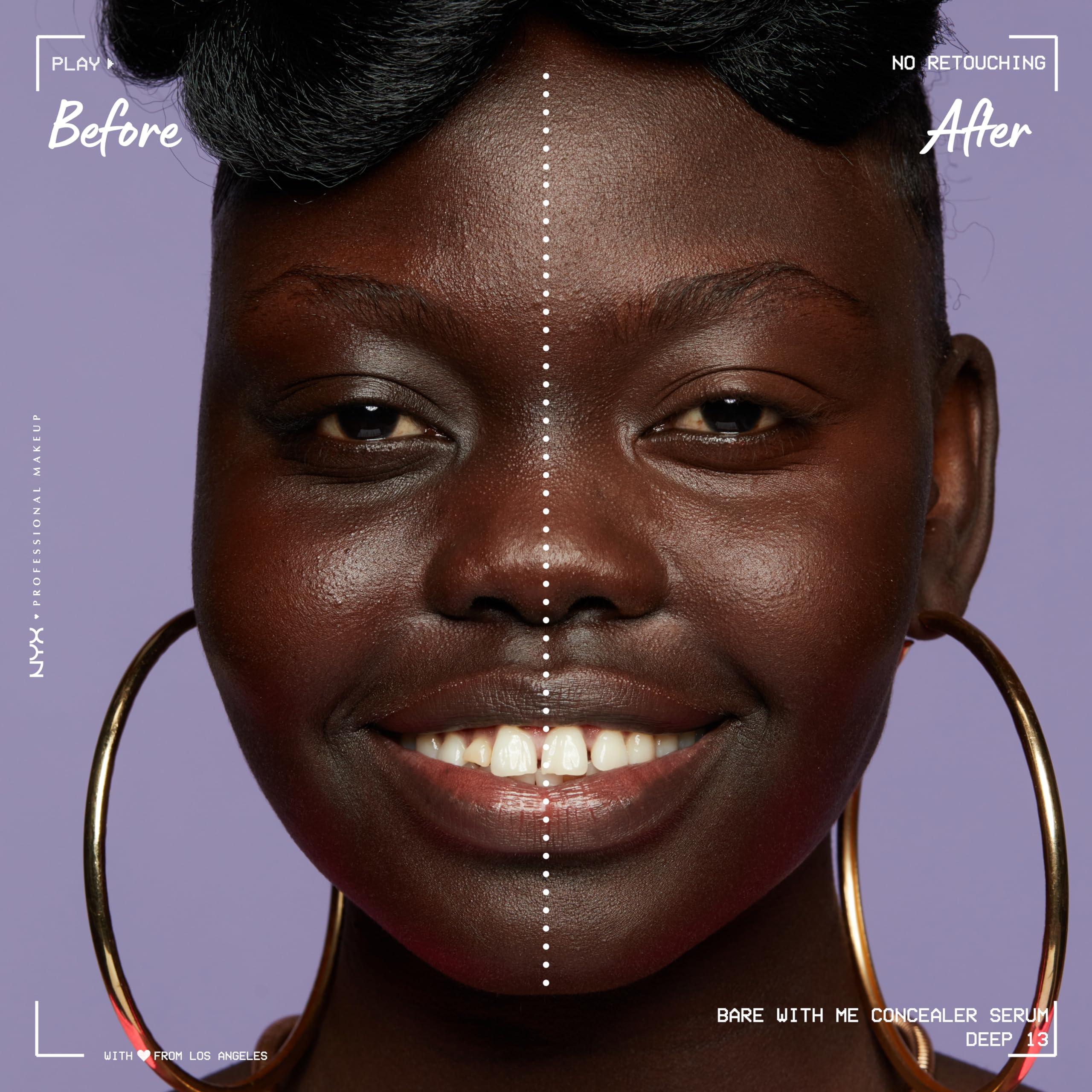 NYX PROFESSIONAL MAKEUP NYX PROFESSIONAL MAKEUP Bare With Me Concealer Serum, Up To 24Hr Hydration - Deep