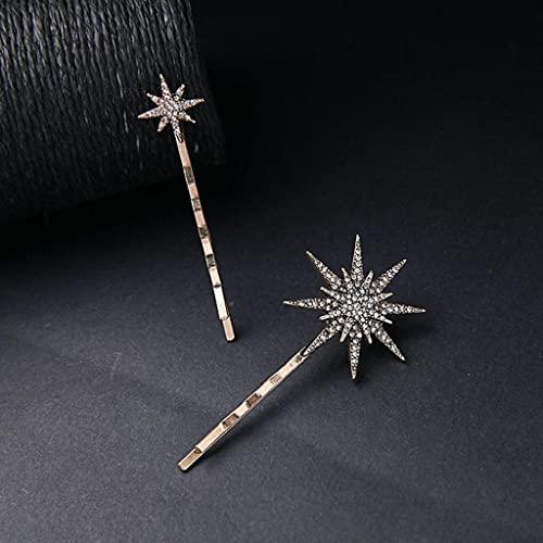 Baoblaze Baoblaze 18 Pieces Vintage Beauty Crystal Crescent Moon Star Headwear Hairpin Hair Clip Jewelry Set