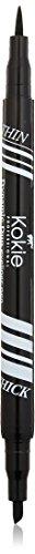 Kokie Kokie Cosmetics Dynamic Duo Eyeliner Pen, Black, 0.05 Fluid Ounce