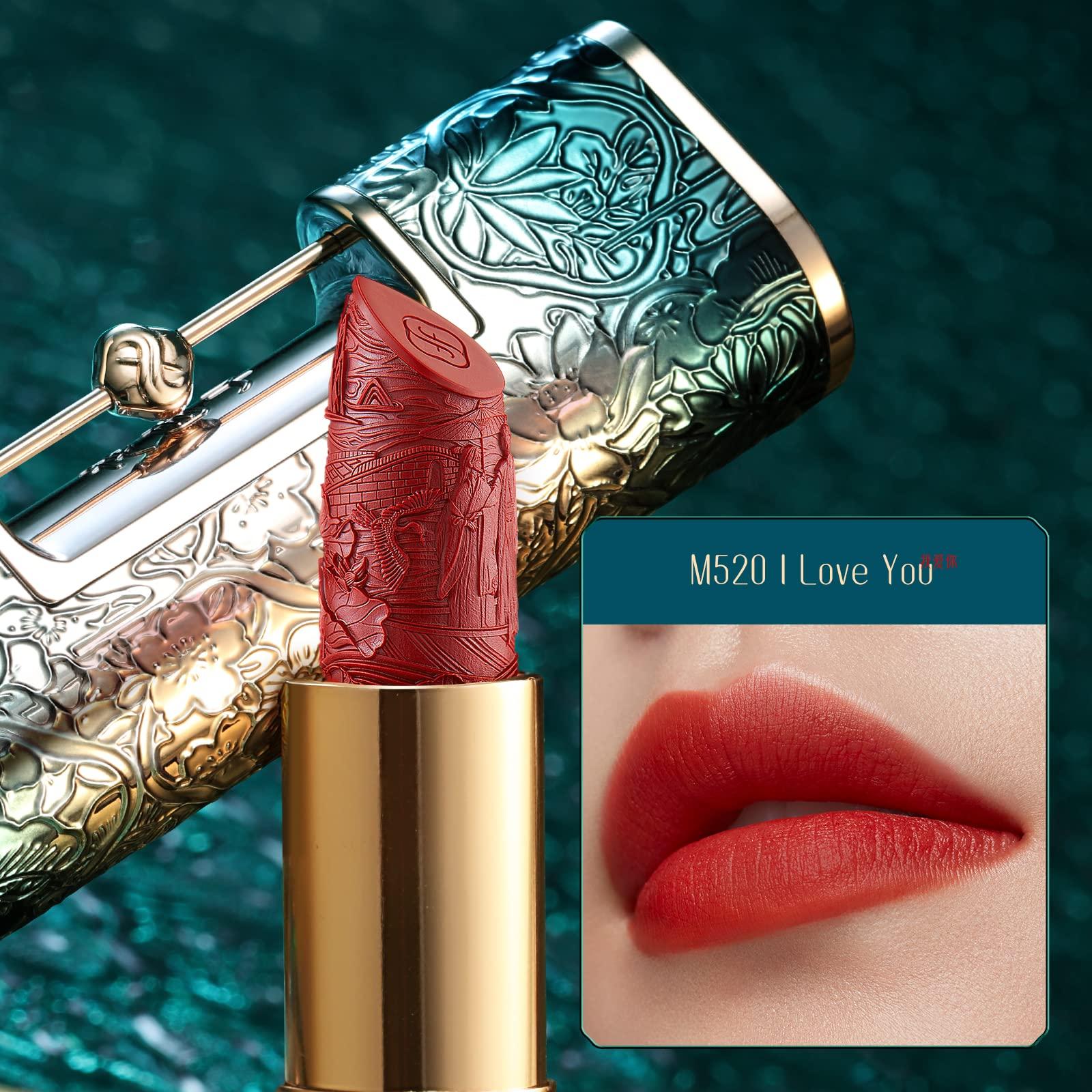 FLORASIS FLORASIS Blooming Rouge Love Lock Lipstick M520 I Love You & Floral Engraving Odey Makeup Palette (The Encounter)