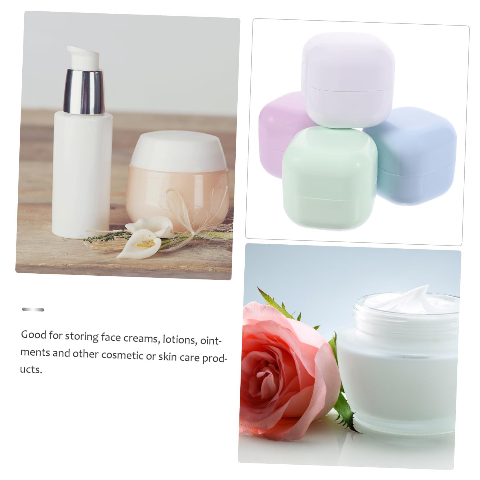 Beatifufu Beatifufu 4pcs Empty Refillable Cream Jars Travel Containers for Eye Cream Sample Holder