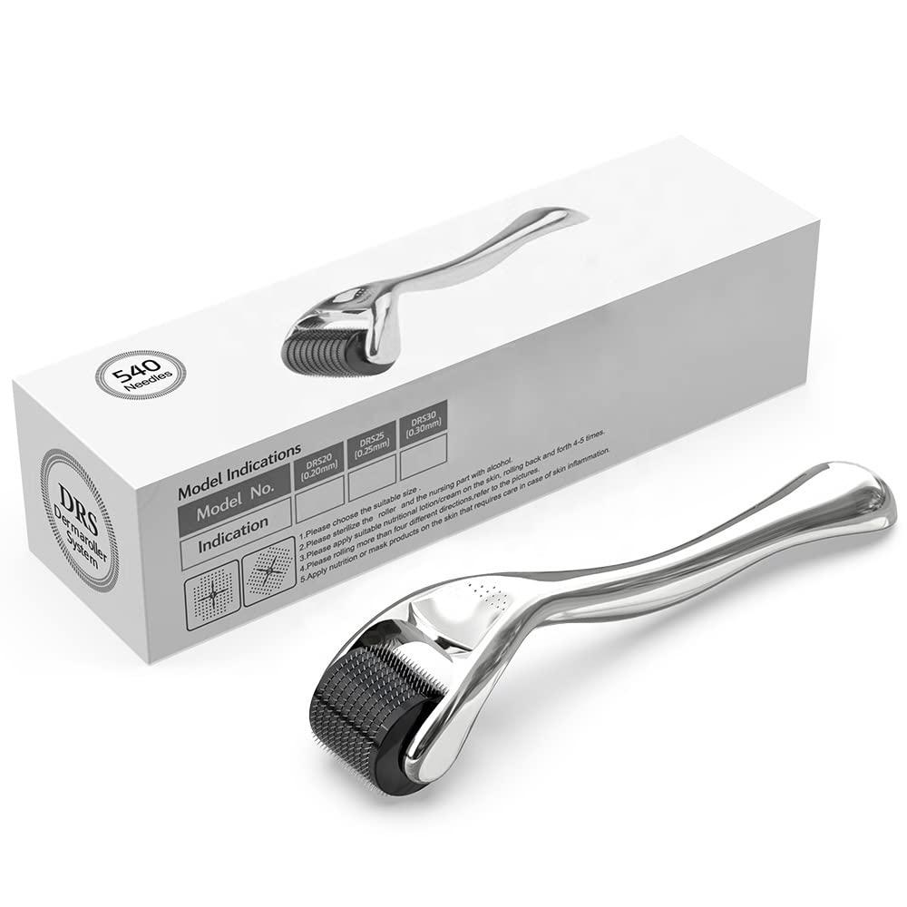 Diougens Lee Derma Roller for Beard - Diougens Lee 540 Titanium Microneedling Roller for Face Body - with Storage Case