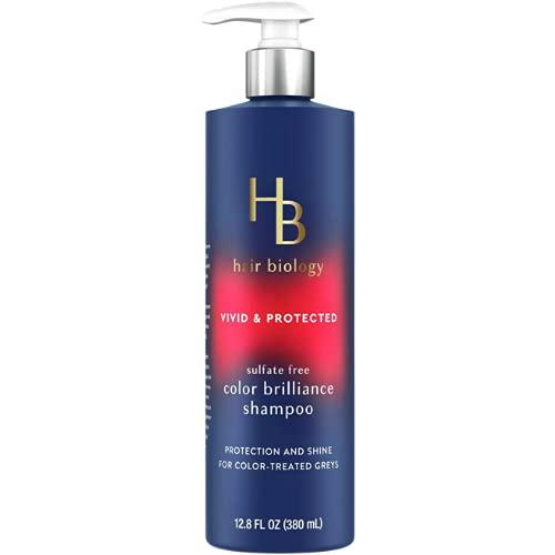 HB Hair HB Hair Hair Biology Color Brilliance Shampoo and Conditioner SET. 12.8 fl oz each Bottle. With Biotin Vivid & Protected for Gray or Color Treated Hair.