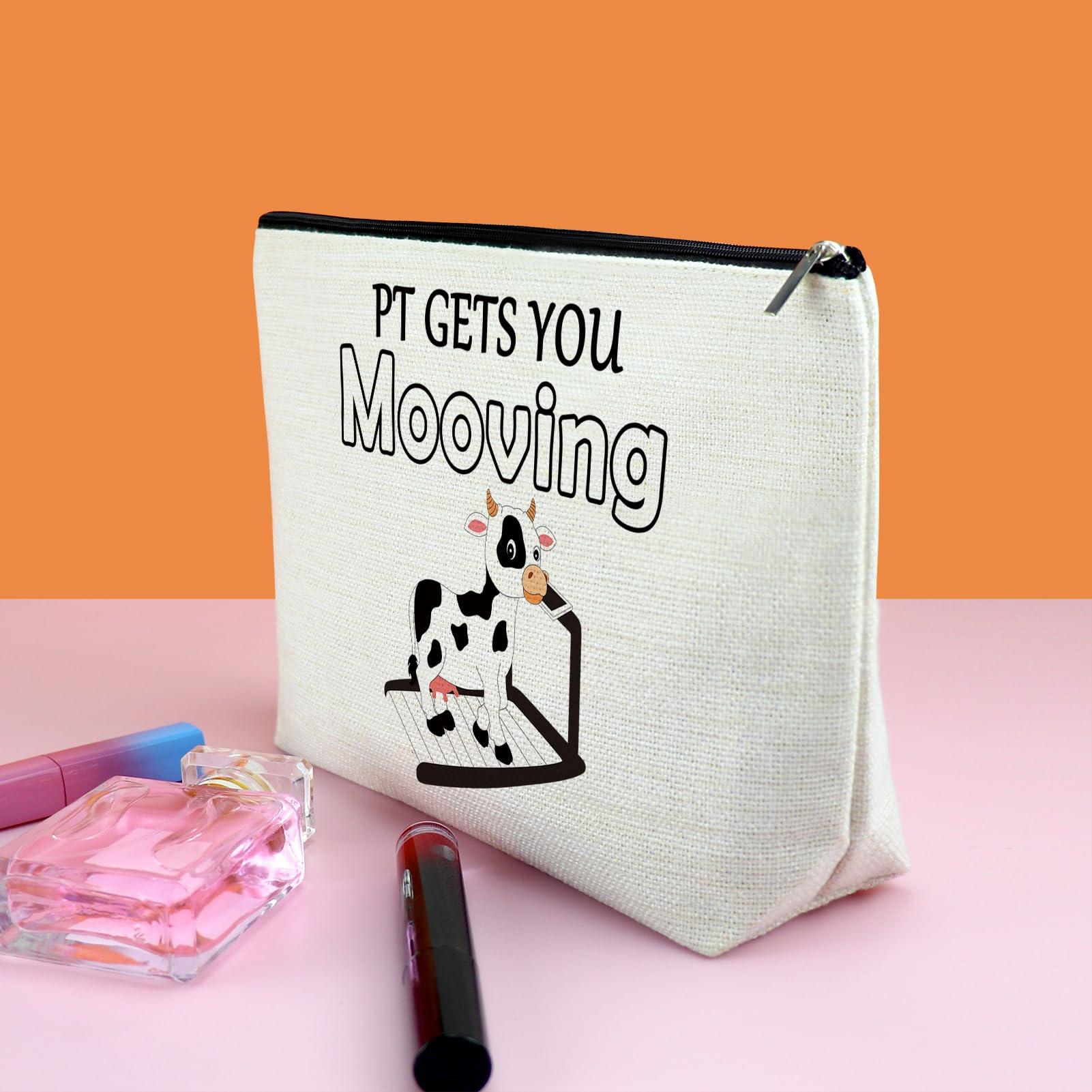 Gfhzdmf Gfhzdmf Physical Therapy Gifts Physical Therapy Makeup Bag For Pt Gets You Moving Physical Therapist Gift Cosmetic Bag For Pt Appreciation Gifts Coworker Zipper Pouch (For Pt Gets You Moving)