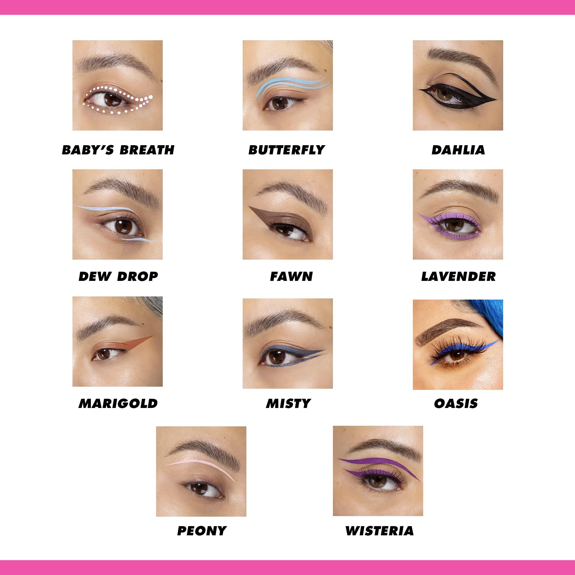 Lime Crime Lime Crime Venus Pigmented Liquid Eyeliner with Precision Brush, Babys Breath (True White) - Ultra Matte Water-Based Formula is Long-Lasting, Smudge-Proof & Quickly Dries - Vegan & Cruelty-Free