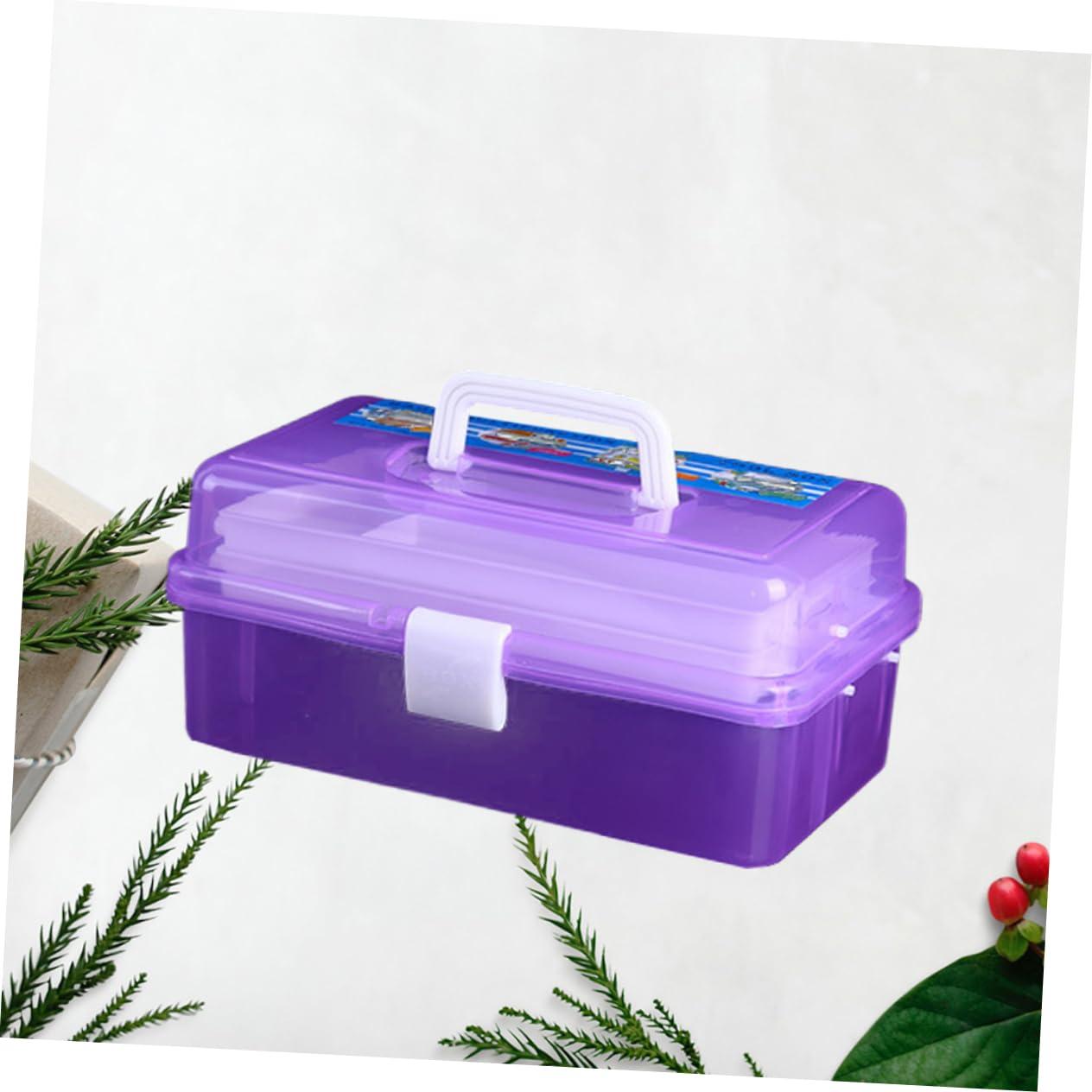 STOBOK STOBOK Cosmetic Organizer Box Plastic Tool Box Storage Dividers Acrylic Makeup Storage Case