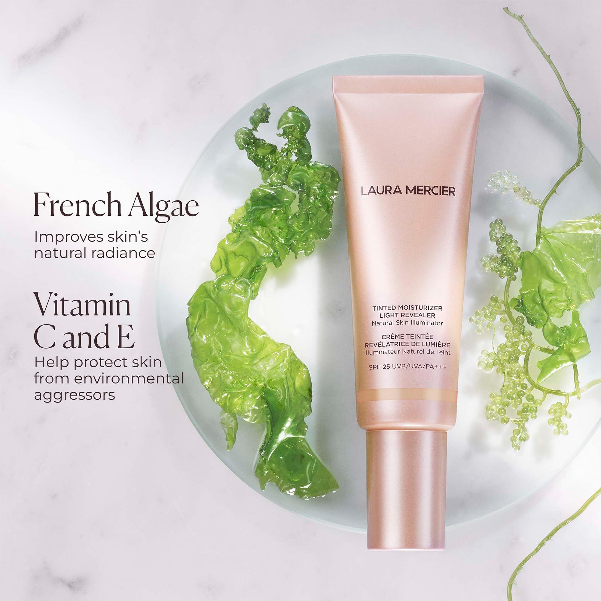 Laura Mercier Laura Mercier Tinted Moisturizer Light Revealer Natural Skin Illuminator with SPF 25: All Day Hydration, Ultra-Sheer Coverage, Luminous & Radiant Finish, Skin Tint, Cacao