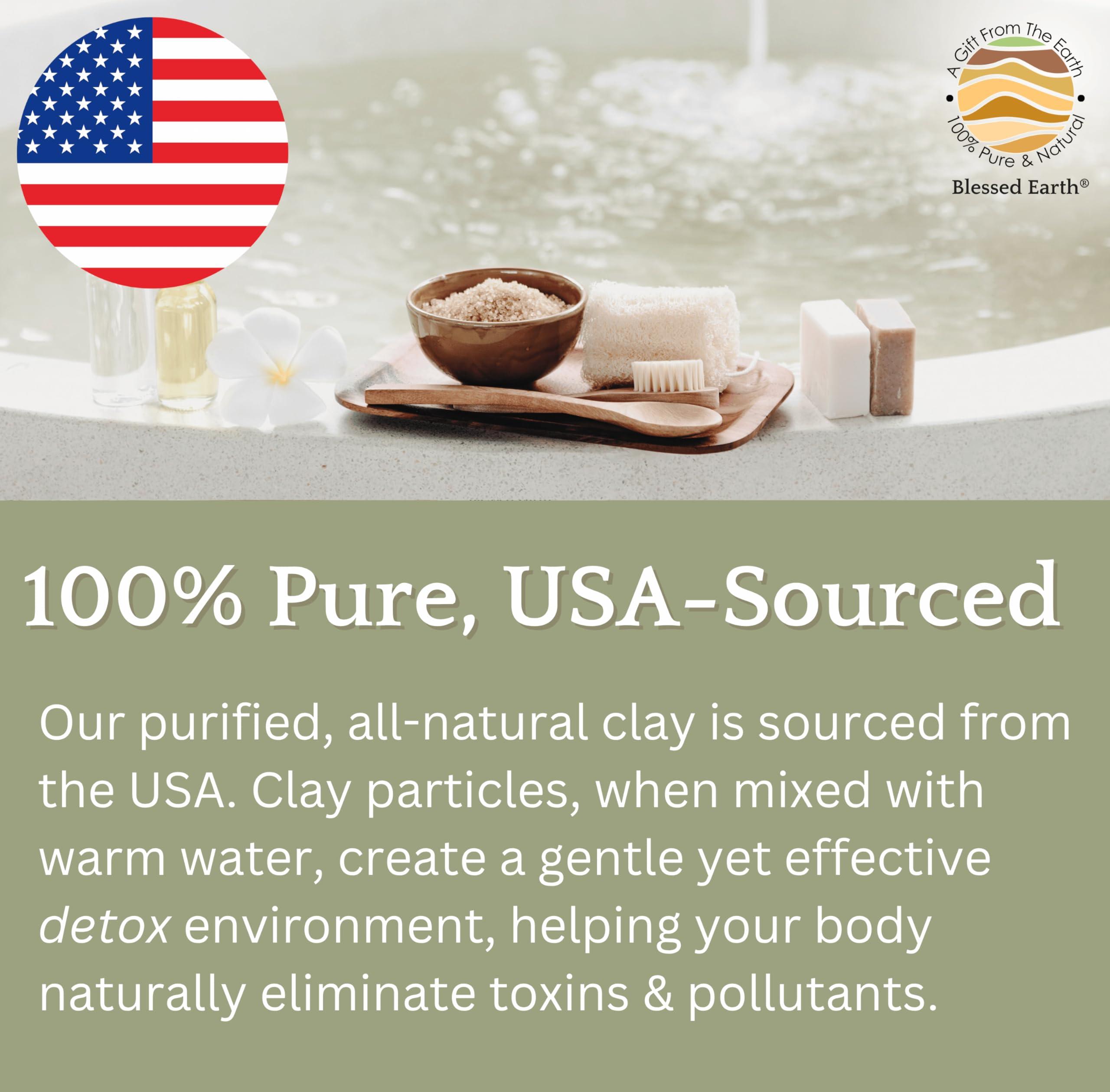 EvenbetterNow Blessed Earth Detox Clay Bath, 100% Pure Sodium Bentonite Therapeutic Grade - Removes Toxins, Impurities and Contaminants, by Evenbetternow LLC, 4 lbs (64 oz)