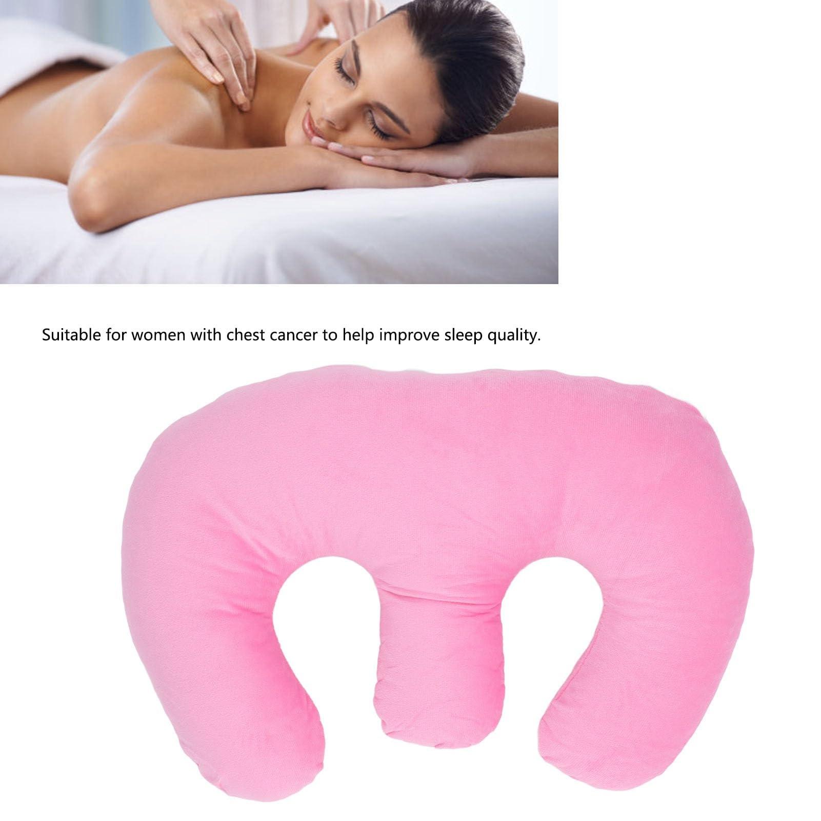 NinthAvenue Basics Chest Pillow, Massage Table Pillow Women Chest Pillow Wrinkles Prevention Soft Massage Table Chest Cushion Pad with Removable Cover for Spa Salon