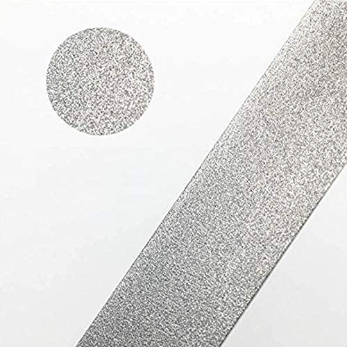 Zittop Zittop Nail File - 7 Inch Stainless Steel Double Side Nail File Metal File Buffer Fingernails Toenails Manicure Files for Men Women Salon Home and Travel