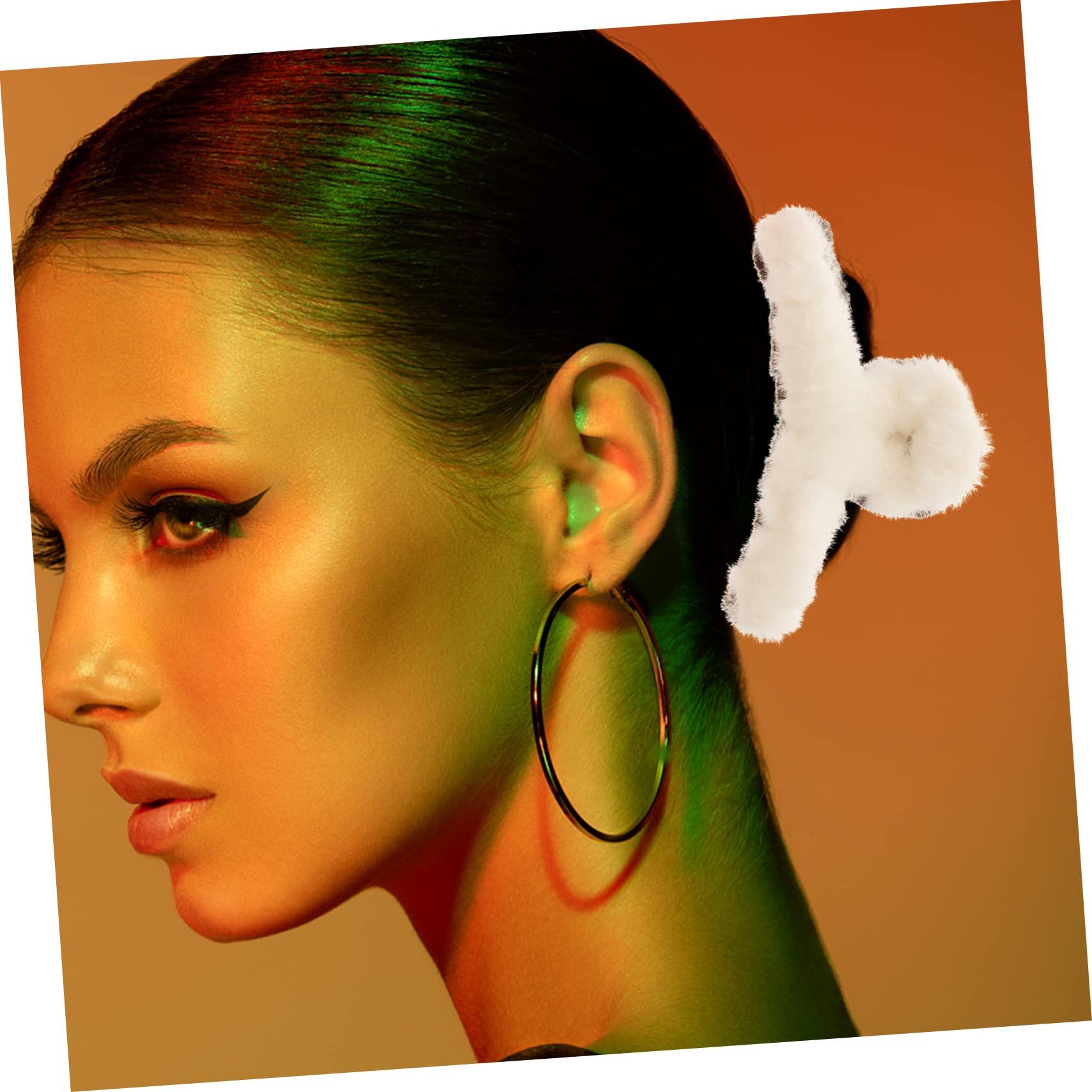 Angoily Angoily 5pcs Hairpin Fuzzy Hair Claw Hair Barrettes for Girls Fancy Claw Clips Claw Clip for Thick Hair Faux Hair Clip Fancy Hair Clips Women Tiara Plush Miss Big Claws Non-slip