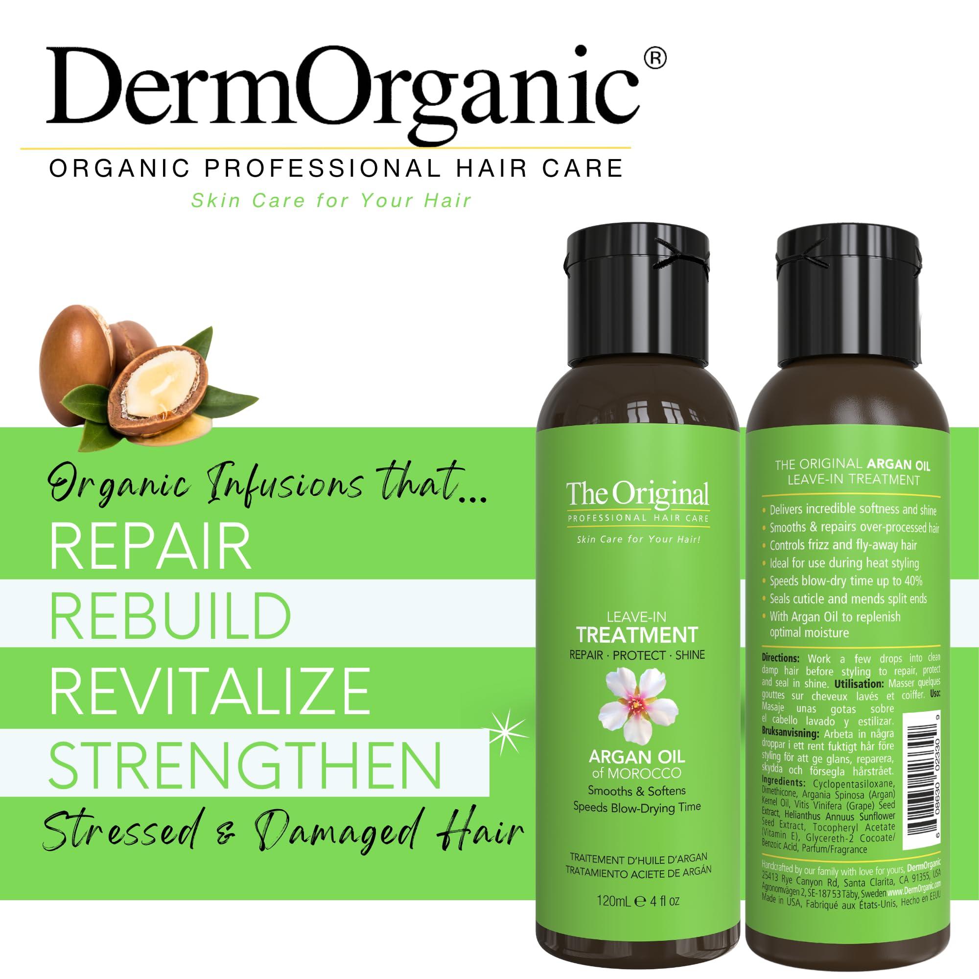 DermOrganic DermOrganic Organic Argan Oil - LEAVE IN TREATMENT 4 oz (1 PACK)