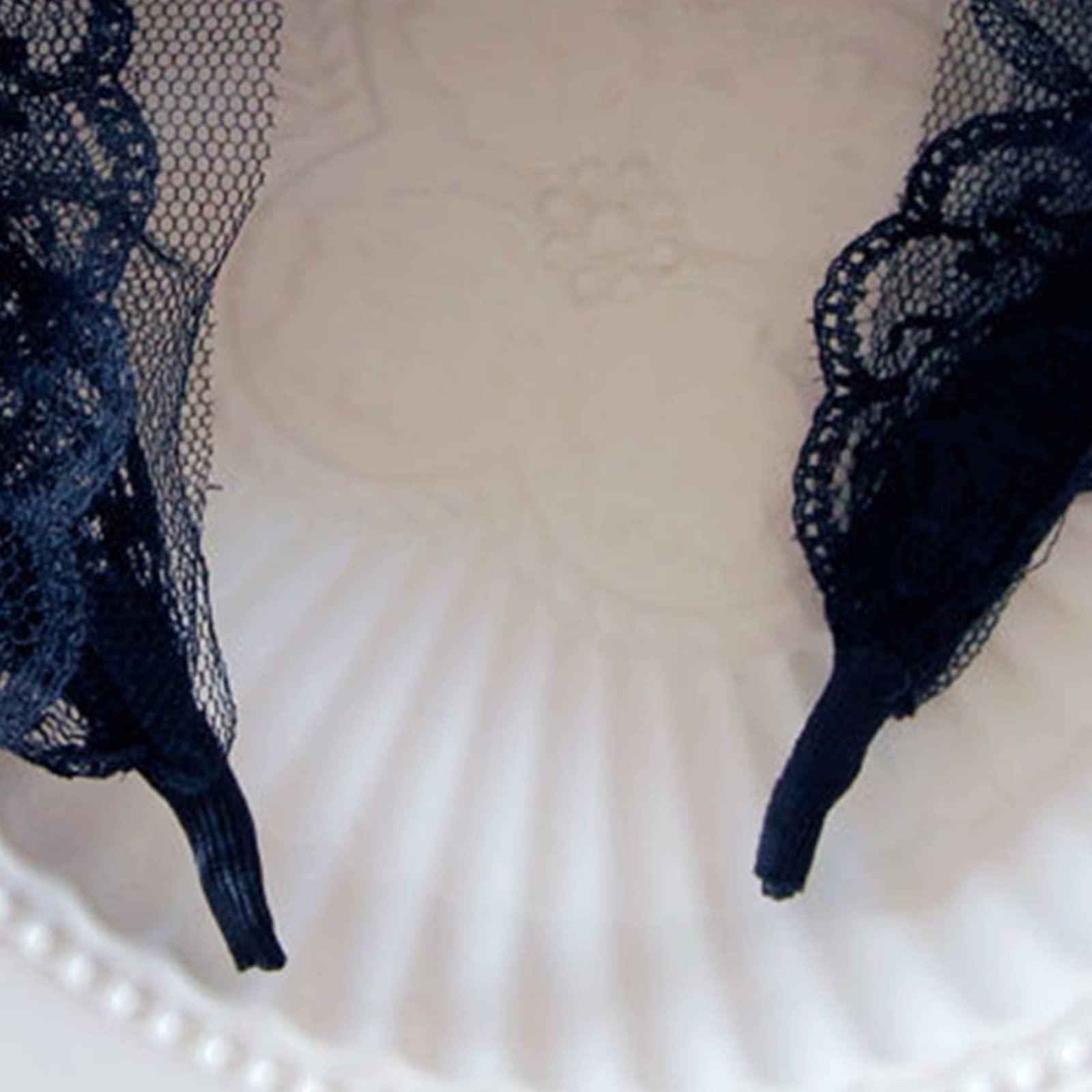 MEELYHOME MEELYHOME Rose Headband Rose Flower Crowns For Women Goth Headband Goth Crowns Lace Headband Gothics Tiaras Headpiece Rose Headband