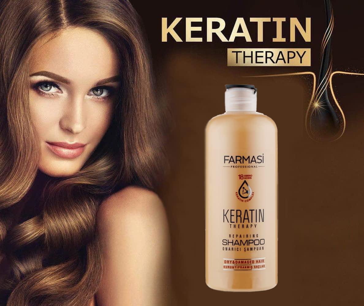 FARMASi FARMASi Keratin Theraphy Repairing Shampoo for Dry and Damaged Hair 360 ml / 12.2 fl.oz