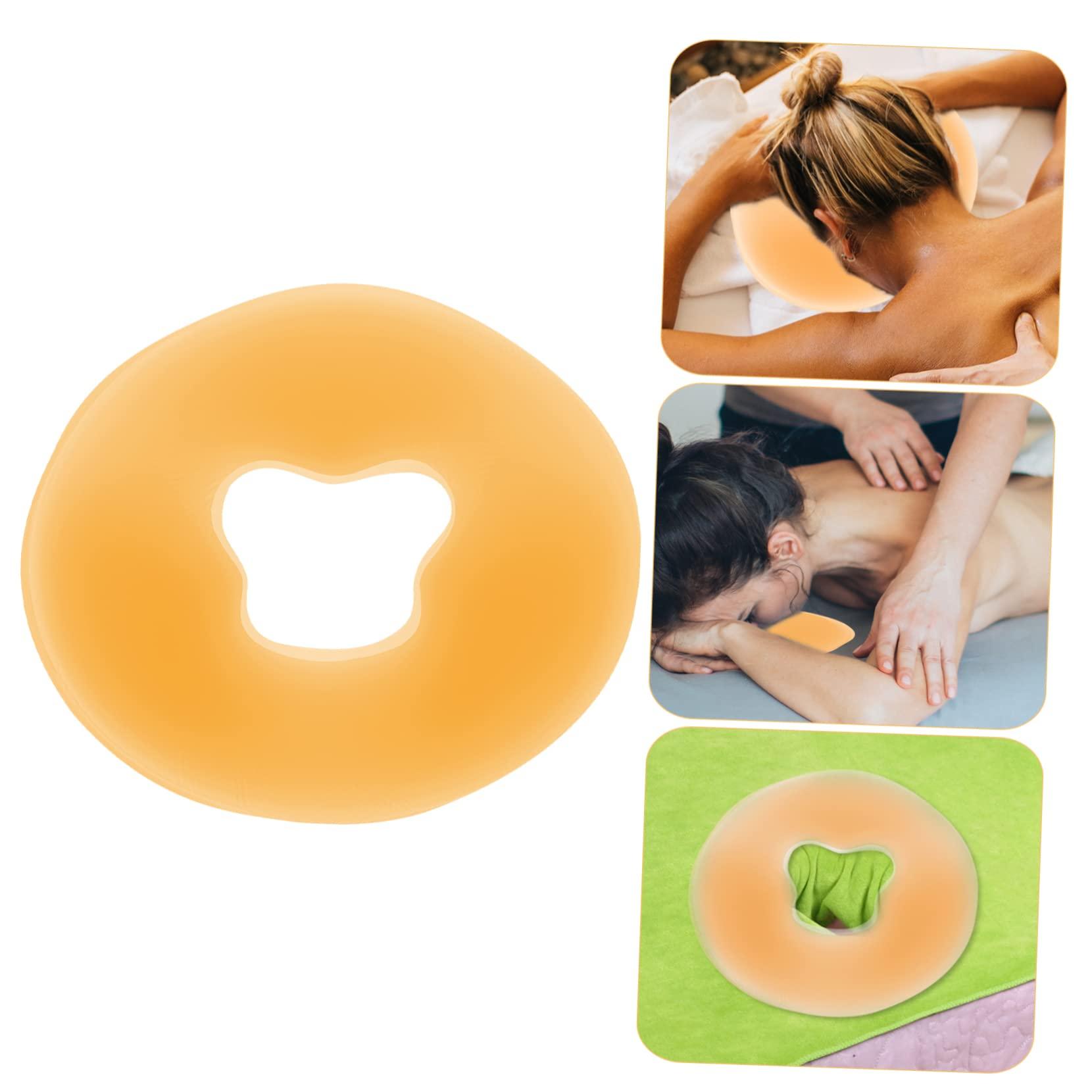 Hemoton Hemoton 1pc Beauty Silicone Body Pillow Massage Cushion Massage Table Face Hole Sponge Pillow Cushion Face Massage Pillow Towel Warmers Spa Face Pillow for Bed Spa Face Pillow