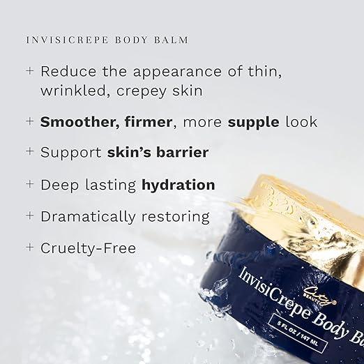 City Beauty City Beauty InvisiCrepe Body Balm - Skin Firming & Tightening Lotion for a Smoother, Firmer Look | Anti-Aging Firming Body Lotion & Body Cream