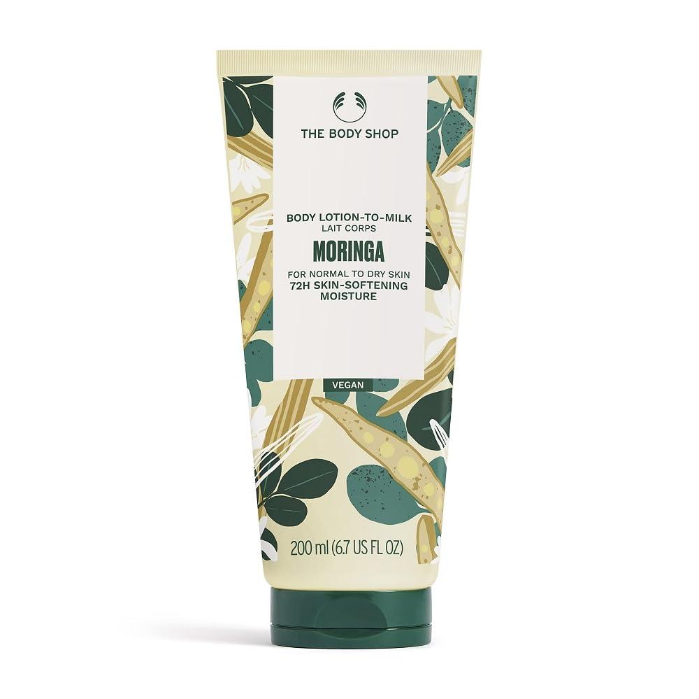 The Body Shop The Body Shop Moringa Body Lotion- Skin Softening Moisture For Normal to Dry Skin, Vegan - 6.7 Fl Oz