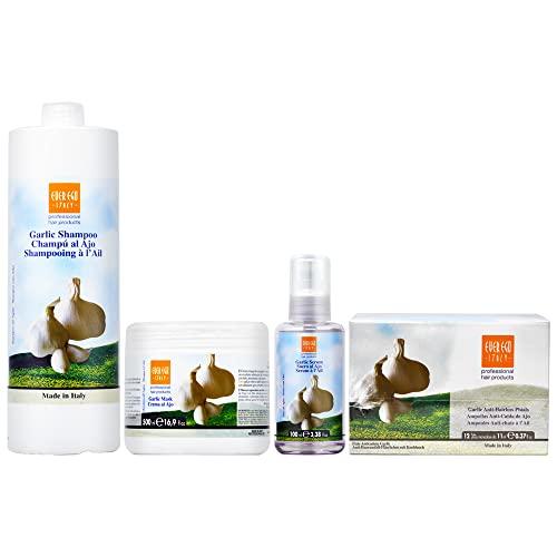 Ever Ego Italy Ever Ego Garlic Combo6 (Garlic Shampoo 33.8oz + Mask 16.9oz + Serum 3.38oz + Anti Hair loss lotion 12x11ml)