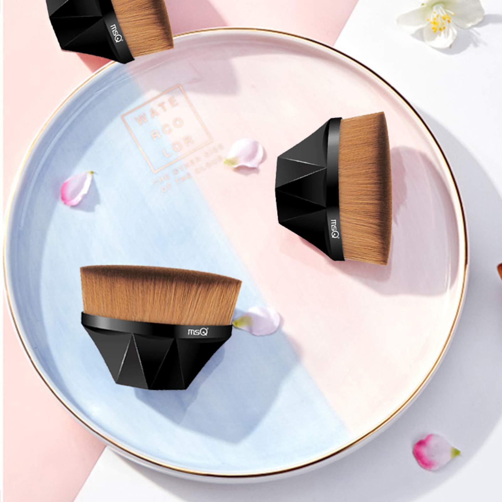 MSQ MSQ Foundation Brush Makeup Brush with Case and 1PCS Eyelash Separator Eyelash Comb Lash Separator With Cover